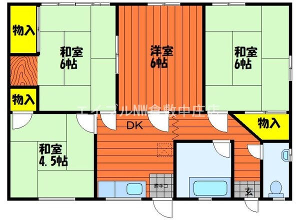 亀山住宅の物件間取画像